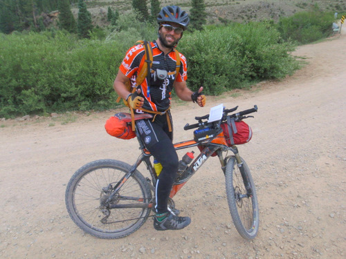 Joel is a Great Divide Bike Trail Racer and he is from Spain, 2011.